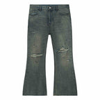 Cotton Retro Make Old Ripped Loose Micro-flared Trousers Jeans Lootquake LLC