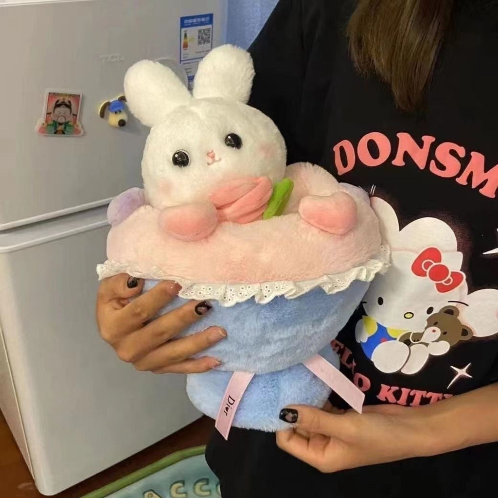 Bouquet Rabbit Cartoon Plush Doll Pi-Mart
