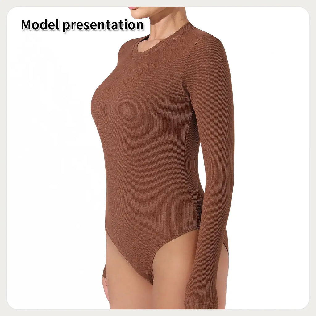 Women's Fashion Simple Solid Color Bodysuit - SJB-DIAMOND ELITES