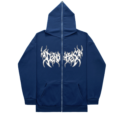 Cross Letter Printing Hooded Sweater Pi-Mart