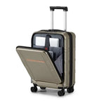 Front End 20 Inch Expandable ABS, PC Suitcase - SJB-DIAMOND ELITES