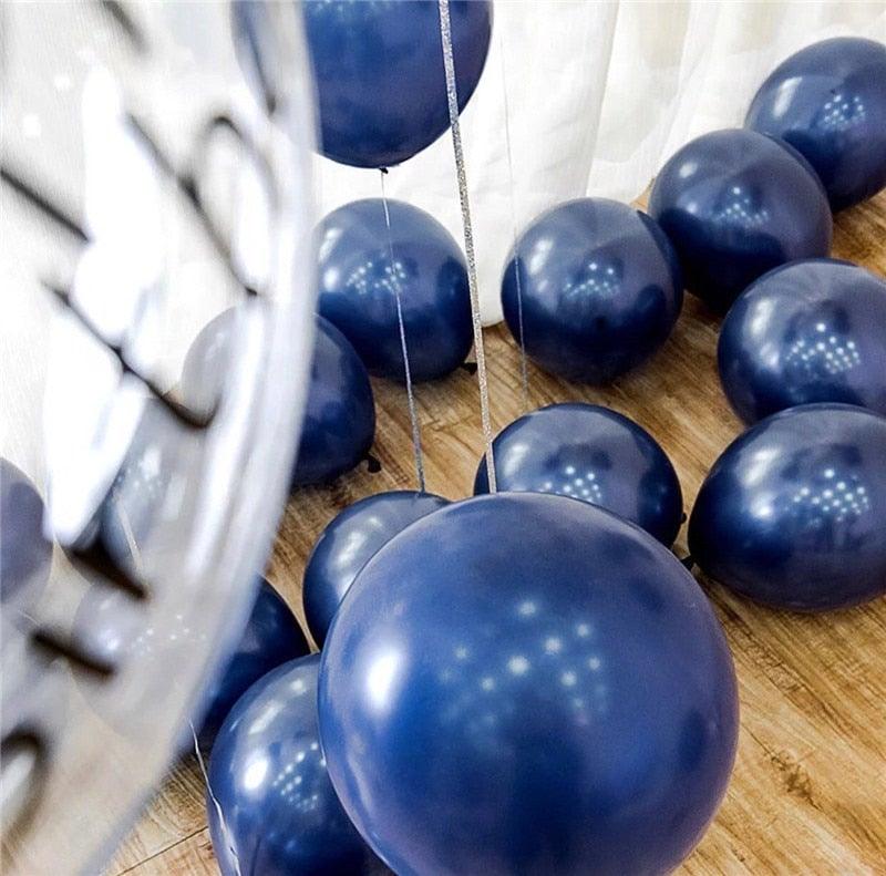 85pcs Navy Blue Gold Balloons Garland Arch Kit Perfect Sequins Balloons For Baby Shower Wedding Birthday Party Decor Bridal showers Office Party Gender Reveals Stevvex