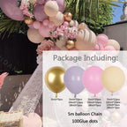 85Pcs Purple Pink Balloon Arch Garland For Festival Family Engagement Wedding Birthday Theme Anniversary Celebration Decoration For Party Stevvex