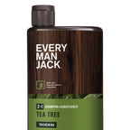 Every Man Jack Thickening Tea Tree 2-in-1 Shampoo and Conditioner for Men, 13.5 oz