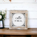 Reversible Double-Sided Fall And Halloween Sign, Autumn Color / Creep It Real BandsCo Straps