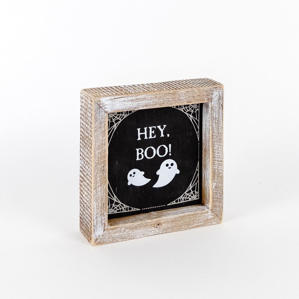 Double-Sided Fall Sign Hey Boo/It's Cuddle Weather Reversible Porch Decor BandsCo Straps
