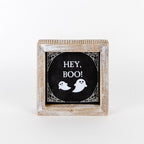 Double-Sided Fall Sign Hey Boo/It's Cuddle Weather Reversible Porch Decor BandsCo Straps