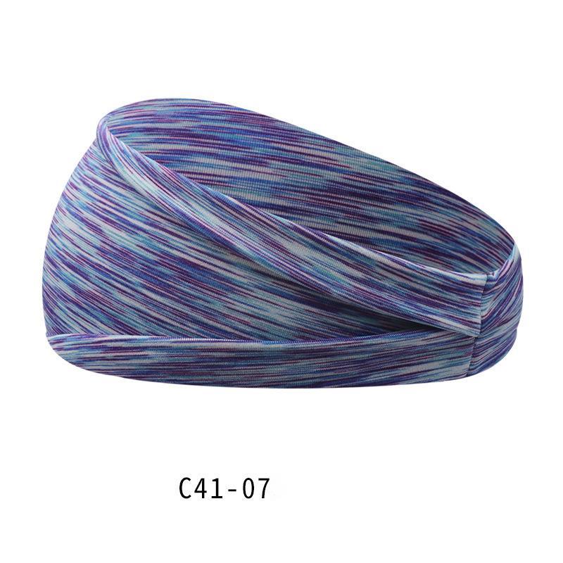 Hairband Sweat-absorbent Solid Color Fashion Yoga Pi-Mart
