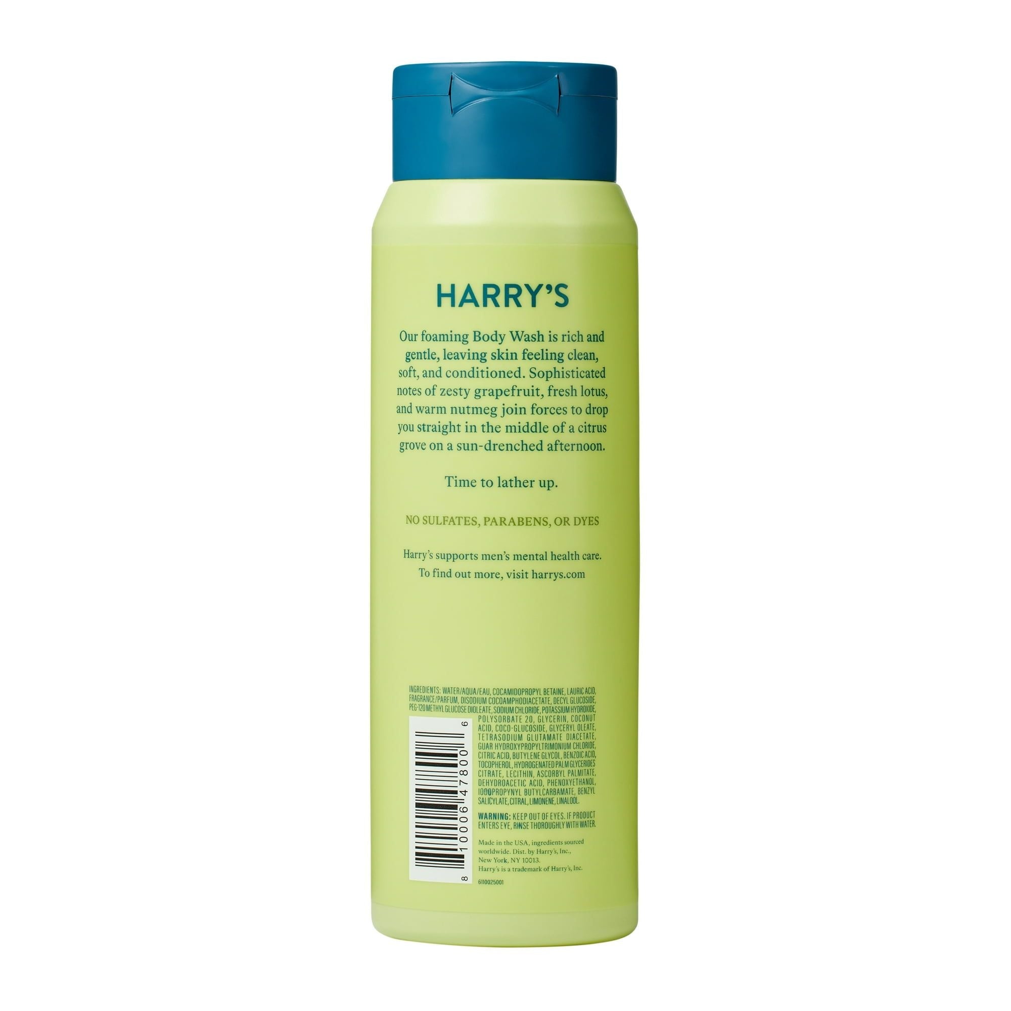 Harry's Men's Cleansing Body Wash, Grove Scent, 16 fl oz