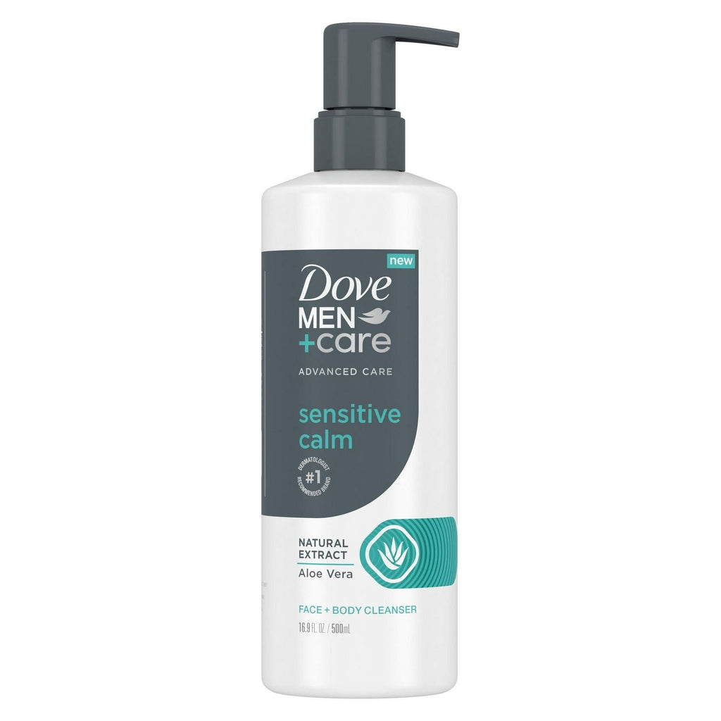 Dove Men+Care Advanced Care Sensitive Calm Aloe Vera Face and Body Cleanser, 16.9 fl oz EasyOptionXY LLC