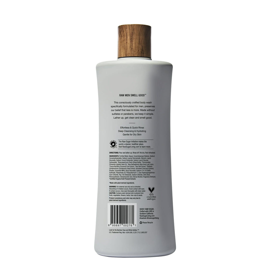 Raw Sugar Men's Body Wash, Black Coconut and Sea Salt, 25 fl oz EasyOptionXY LLC