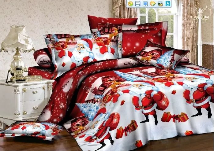 Santa bedding three-piece four-piece Pi-Mart