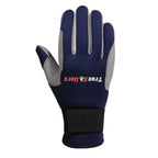 Sailing Gloves Full Finger Cold Weather Blue Grey Amara Neoprene - SJB-DIAMOND ELITES