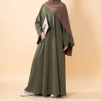 Premium Linen Effect Pullover Abaya with Pockets (MA341)