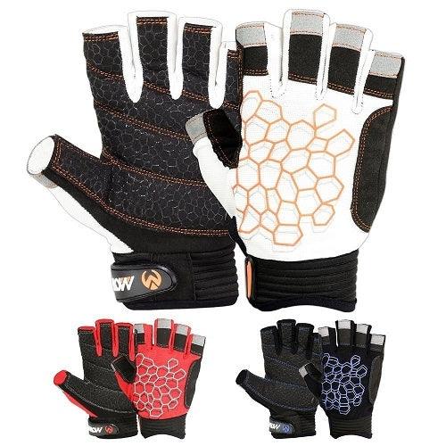 Sailing Gloves With Sticky Palm 3-4 Cut Fingers Kayaking & More Unisex - SJB-DIAMOND ELITES