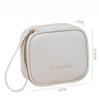 Portable PU Makeup Bags – Small Cream Lipstick Envelope Carry Cosmetic Bag for Students, Ideal for Sanitary Napkin and Small Storage Essentials - SJB-DIAMOND ELITES