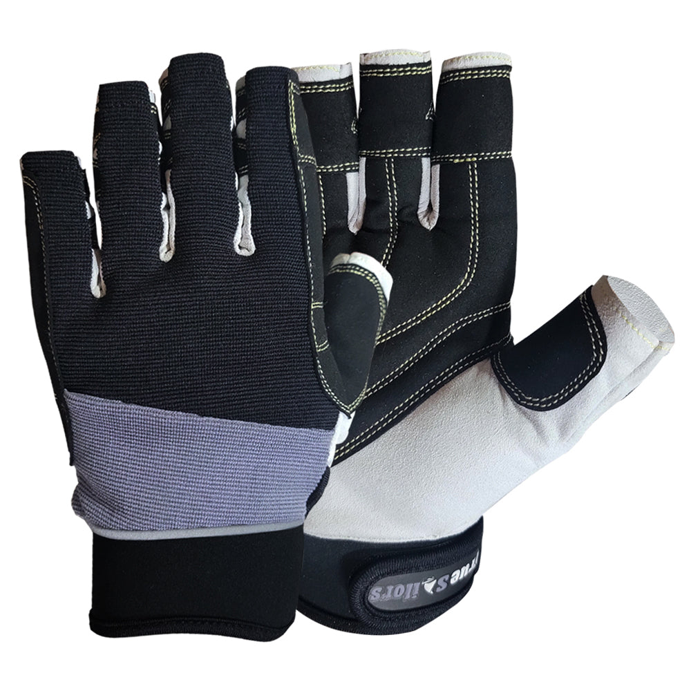 True Sailors Sailing Gloves Kayaking Yachting Dinghy Rope Fishing Tool Short Finger Glove - SJB-DIAMOND ELITES