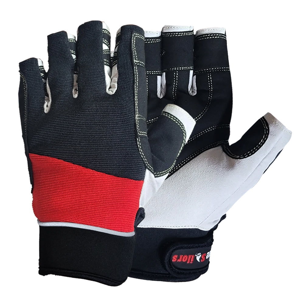 True Sailors Sailing Gloves Kayaking Yachting Dinghy Rope Fishing Tool Short Finger Glove - SJB-DIAMOND ELITES