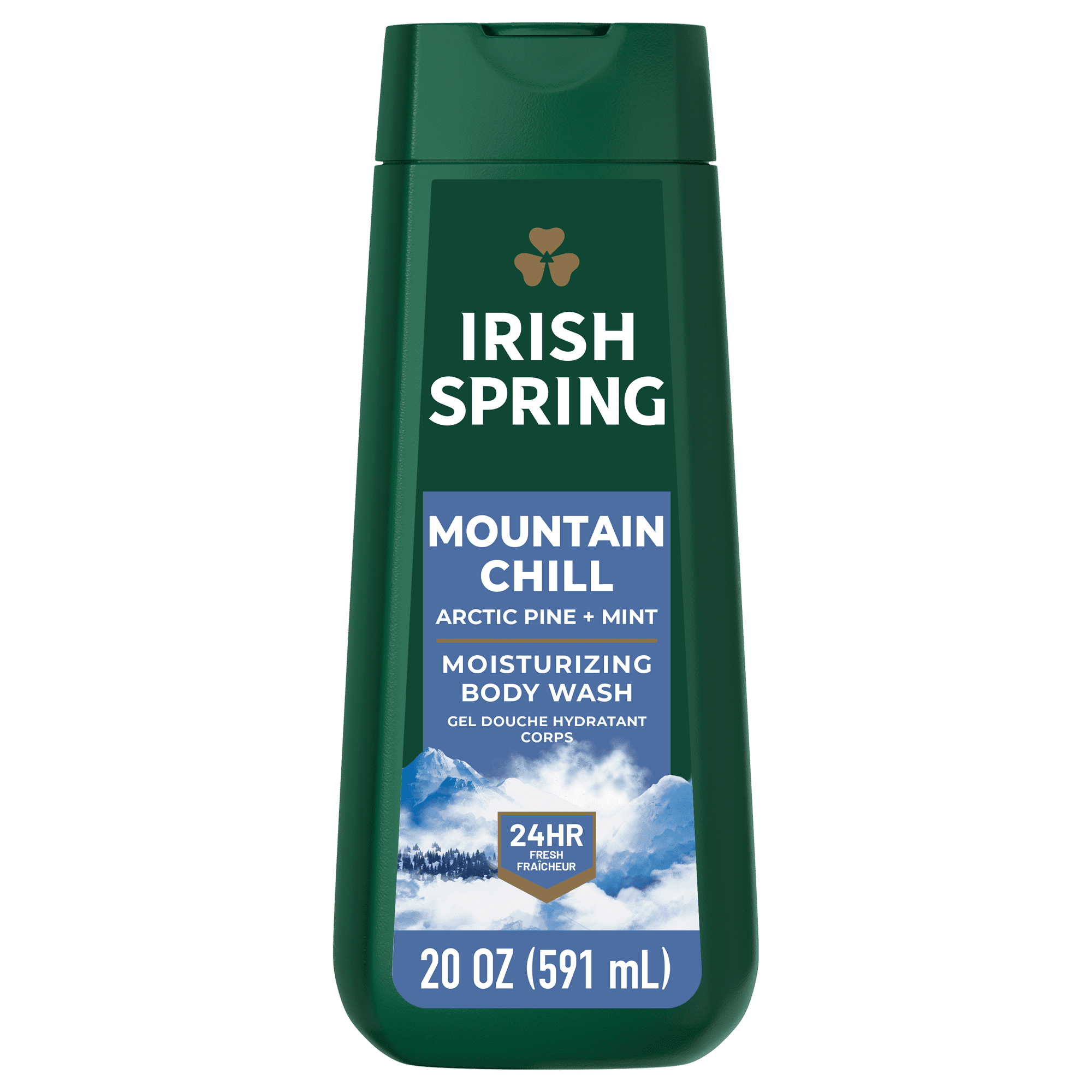Irish Spring Mens Body Wash, Mountain Chill Scented Body Wash for Men, 20 Oz Bottle