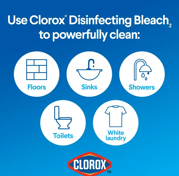 Clorox Disinfecting Bleach; Regular (Concentrated Formula) - 121 fl oz EasyOptionXY LLC