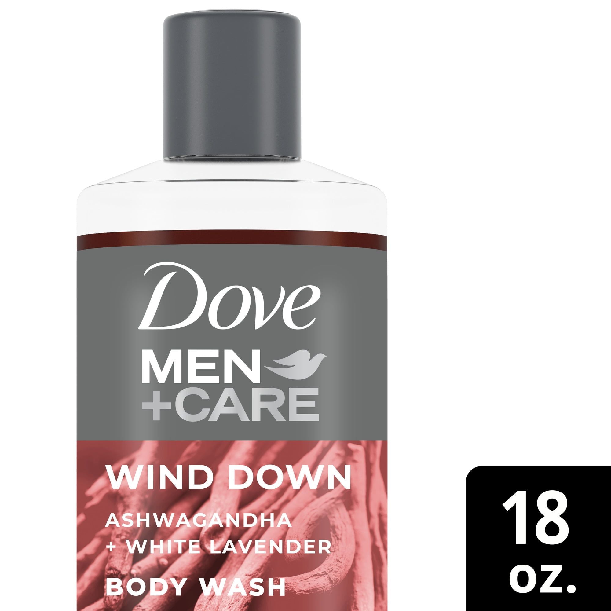 Dove Men+Care Face + Body Wash For Men Wind Down Ashwagandha + White Lavender 18oz