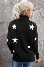 Star Print Sweater Pi-Mart