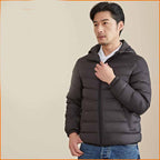 Men's Hooded Lightweight Short Down Jacket