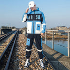 Youth Hip Hop Two-piece Student Hooded Fashion Long Sleeve Sweatshirt Jacket Pi-Mart