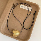 New Style Glass Love Pendant Design Sense Niche Long Necklace Lootquake LLC