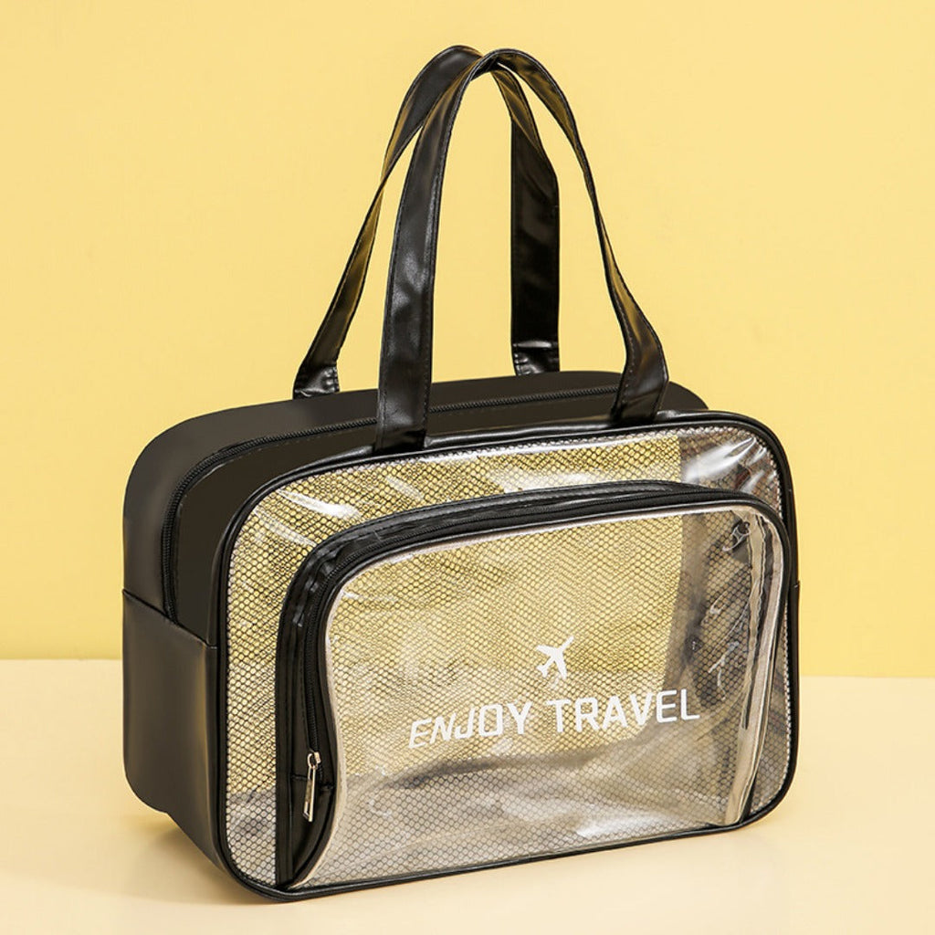 Waterproof beach bag, wet and dry separation fitness bag, toiletry bag, storage goggles, swimsuit swimming bag, Transparent Cosmetic Bag, - SJB-DIAMOND ELITES