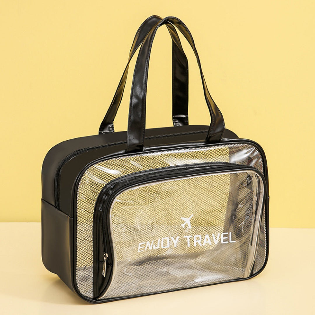 Waterproof beach bag, wet and dry separation fitness bag, toiletry bag, storage goggles, swimsuit swimming bag, Transparent Cosmetic Bag, - SJB-DIAMOND ELITES