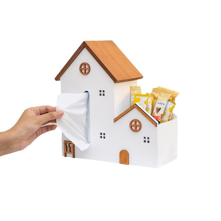 Multi-functional Tissue Box Remote Control Storage Coffee Table Tissue Box Pi-Mart