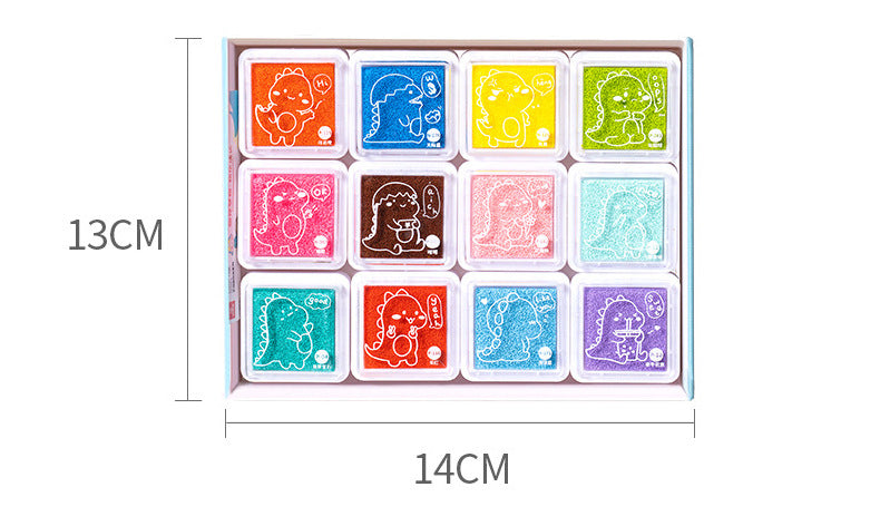 Washable Non-toxic Kindergarten Paint Hand Palm Painting Stamp Pad Graffiti Painting Toy Pi-Mart