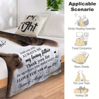1pc Cozy Flannel Blanket -TO MY DAD, My Loving Father, Your Daughter All-Season Softness For Car, Sofa, Couch, Office, Camping, Bed, Travel, And Living Room, Gifts For Friends, Besties, Sisters, Family, Birthday Day Graduatio