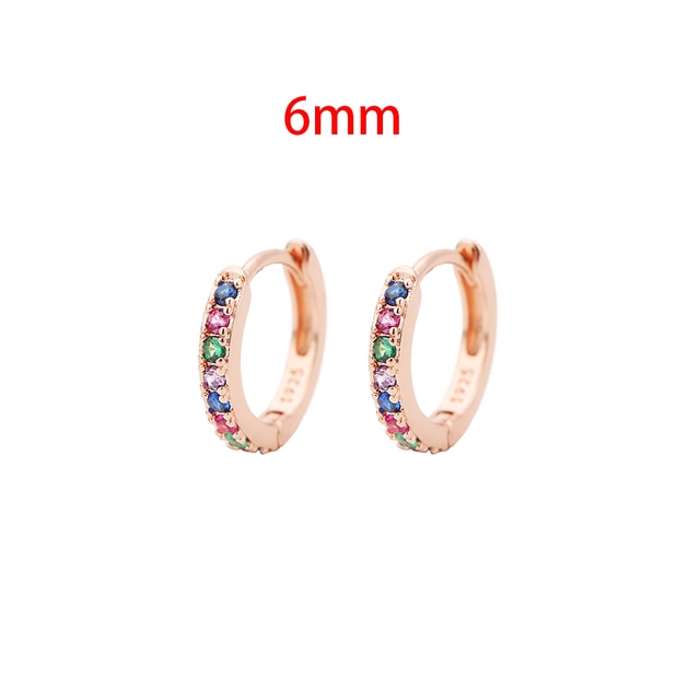 Stainless Steel Minimalist Huggie Hoop Earrings Pi-Mart