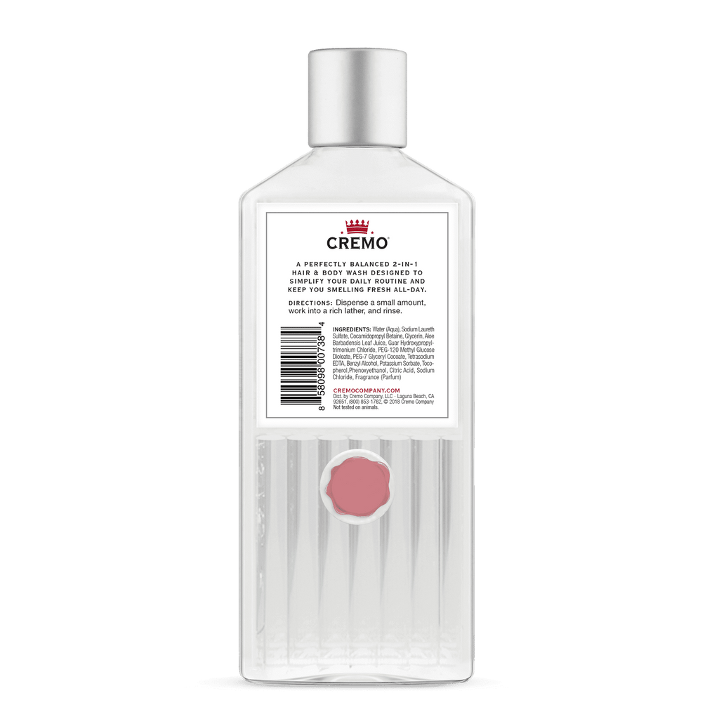 Cremo Body Wash 2-in-1, Mint Blend, 16 fl oz