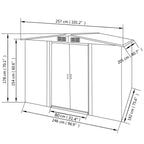 vidaXL Outdoor Storage Shed Garden Shed Patio Metal Storage Shed Backyard Shed Lootquake LLC