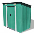 vidaXL Outdoor Storage Shed Garden Shed Patio Metal Storage Backyard Shed Lootquake LLC