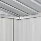 vidaXL Outdoor Storage Shed Garden Shed Patio Metal Storage Backyard Shed Lootquake LLC