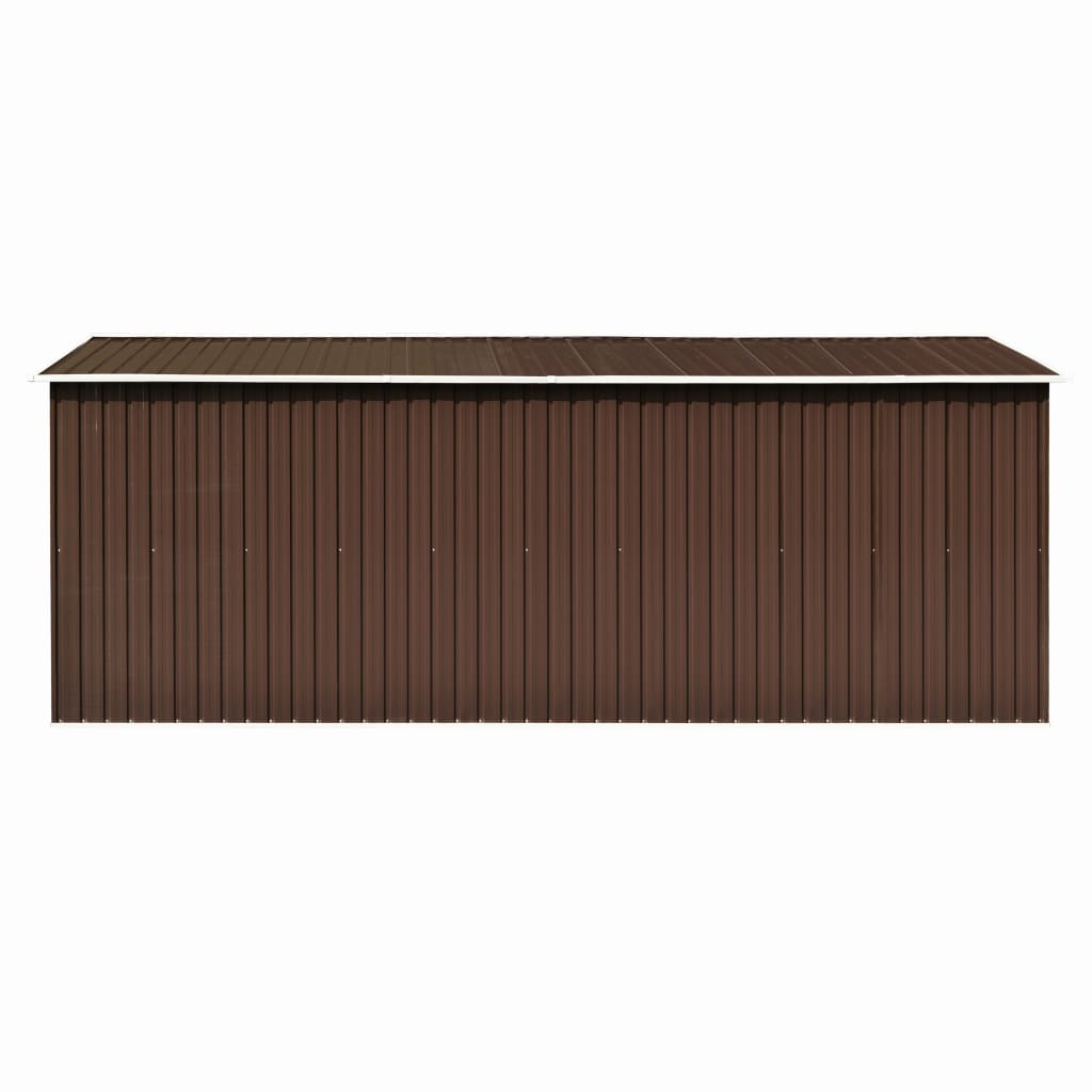 vidaXL Outdoor Storage Shed Garden Shed Metal Storage Backyard Patio Shed Gray Lootquake LLC
