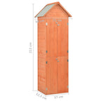 vidaXL Garden Storage Shed 28"x23.6"x83.9" Wood Lootquake LLC