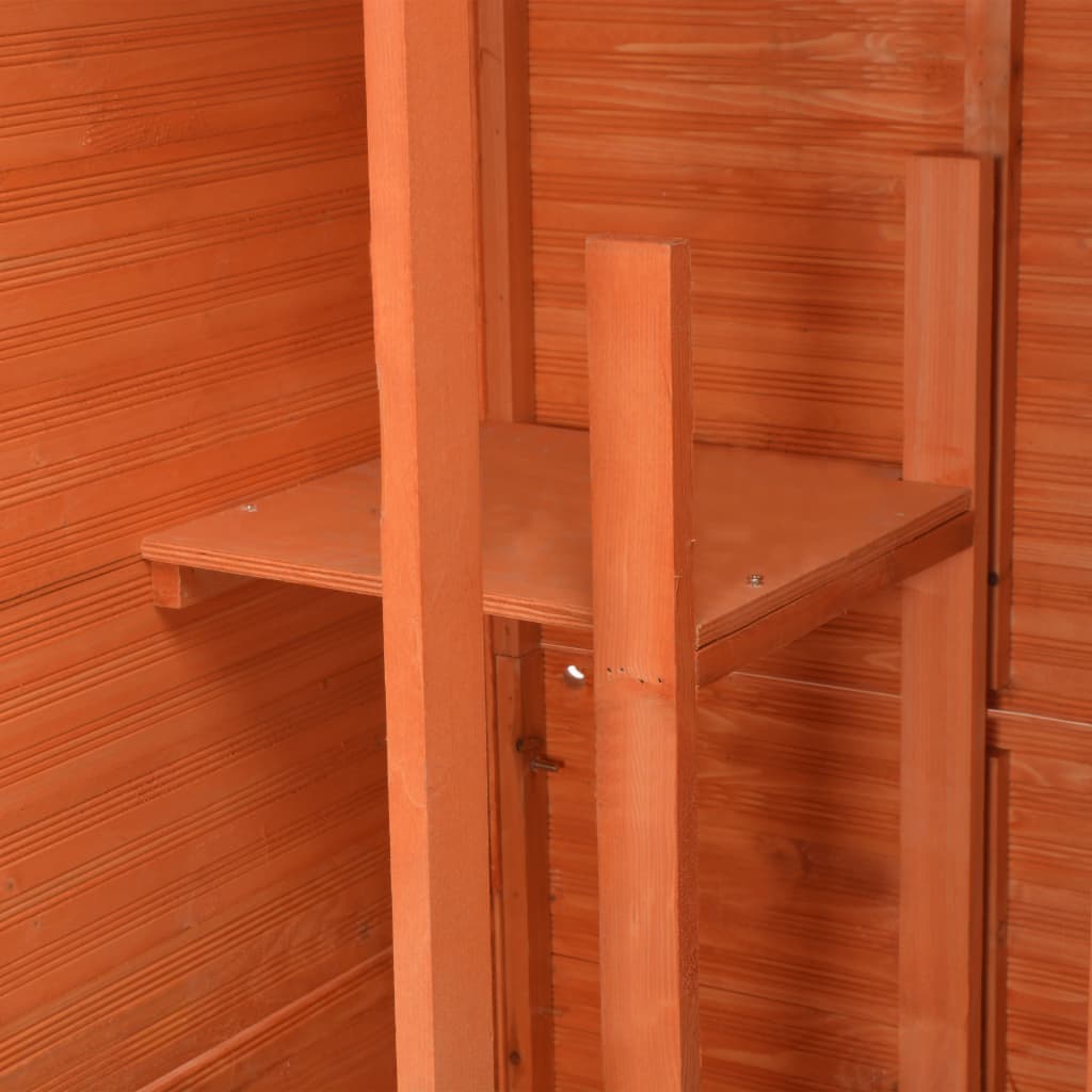 vidaXL Garden Storage Shed 28"x23.6"x83.9" Wood Lootquake LLC