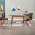 vidaXL Dining Chairs Side Chair with Wood Legs for Kitchen Faux Suede Leather Lootquake LLC