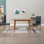 vidaXL Dining Chairs Side Chair with Wood Legs for Kitchen Faux Suede Leather Lootquake LLC