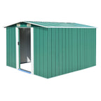 vidaXL Outdoor Storage Shed Garden Shed Metal Storage Backyard Patio Shed Lootquake LLC
