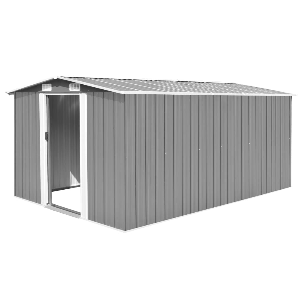 vidaXL Outdoor Storage Shed Garden Shed Metal Storage Backyard Patio Shed Lootquake LLC