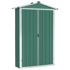 NNEVL Garden Shed Green 116x45x175 cm Galvanised Steel Lootquake LLC