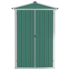 NNEVL Garden Shed Green 116x45x175 cm Galvanised Steel Lootquake LLC