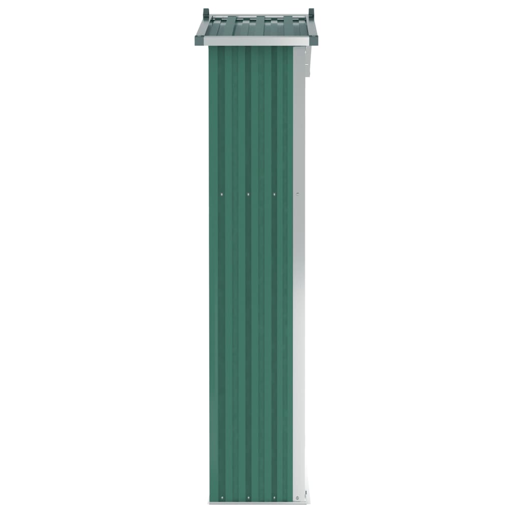 NNEVL Garden Shed Green 116x45x175 cm Galvanised Steel Lootquake LLC
