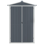 vidaXL Outdoor Storage Shed Garden Shed for Patio Backyard Galvanized Steel Lootquake LLC